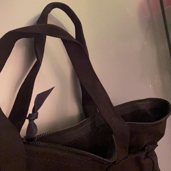 DAVID YURMAN Blk canvas Tote bag with top zipper - Picture 4 of 10